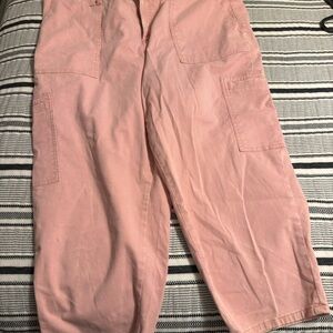 Pink Cropped Pants